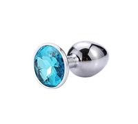 Plug Anal Juguetes sexuales Mini redondo de acero inoxidable, tapón Anal de cristal, parte inferior plana, cola pequeña Para, productos para hombres y mujeres desmontables