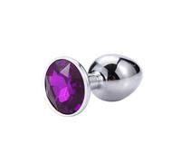 Plug Anal Juguetes sexuales Mini redondo de acero inoxidable, tapón Anal de cristal, parte inferior plana, cola pequeña Para, productos para hombres y mujeres desmontables