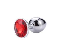 Plug Anal Juguetes sexuales Mini redondo de acero inoxidable, tapón Anal de cristal, parte inferior plana, cola pequeña Para, productos para hombres y mujeres desmontables