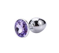 Plug Anal Juguetes sexuales Mini redondo de acero inoxidable, tapón Anal de cristal, parte inferior plana, cola pequeña Para, productos para hombres y mujeres desmontables