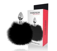 Plug anal oscuridad extra suave cola de conejo 7cm, Ancho 80 mm, Longitud 180 mm, Profundidad 50 mm, Departamento Couple, Colores Negro