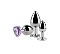 Plug Anal S Pleasures Plateado Lila