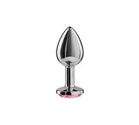 Plug anal Secretplay Metal en color fucsia de 8 cm, Ancho 80 mm, Longitud 80 mm, Profundidad 140 mm, Departamento Couple, Colores Dinero