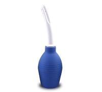Plug Anal Silicona Anal Plug Cleaner Jeringa Ducha Juguetes sexuales Parejas Butt Beads Consolador erótico (Azul)
