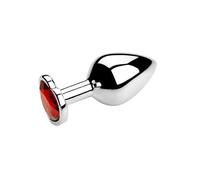 Plug Anal Tapón Anal con forma de corazón, 3 tamaños, tapón Anal de cristal de acero inoxidable, estimulador de tapón Anal extraíble, Juguetes sexuales anales, consolador masajeador de próstata