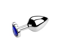 Plug Anal Tapón Anal con forma de corazón, 3 tamaños, tapón Anal de cristal de acero inoxidable, estimulador de tapón Anal extraíble, Juguetes sexuales anales, consolador masajeador de próstata