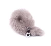 Plug Anal Tapón Anal de Metal de cola larga, juguetes para el ano para coquetear, BDSM, juegos SM, juegos de rol, accesorios eróticos Para