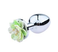 Plug Anal Tapón Anal de Metal Para hombre y mujer, juguete fetiche con flores, consolador Gay, masajeador de próstata, estimulador vaginal, Juguetes sexuales para adultos