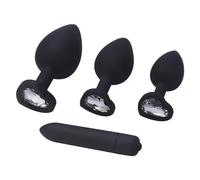 Plug Anal Tapón Anal, masajeador de próstata de silicona suave, productos para adultos Gay, tapón Anal, Mini vibrador tipo bala, Juguetes sexuales Para mujeres y hombres