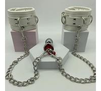 Plug Anal Toy de sexo de tapón anal de acero inoxidable con correa de sexo con correa de esclavitud de cuero Para Hombres Mujeres Fetiche SM Juego para el culo Estimulador de próstata