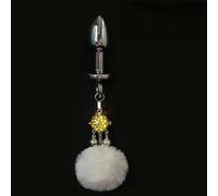 Plug Anal Usando un tapón anal que brilla con emisión de luz y campana Preciosa cola suave Bromas Coqueteo Juguetes sexuales Para Pareja