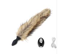 Plug Anal Vibrador Anal con cola de zorro, tapón Anal con Control remoto, Juguetes sexuales Para mujer, Cosplay, juegos eróticos para adultos, parejas, Juguetes sexuales sexys