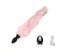Plug Anal Vibrador Anal con cola de zorro, tapón Anal con Control remoto, Juguetes sexuales Para mujer, Cosplay, juegos eróticos para adultos, parejas, Juguetes sexuales sexys