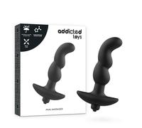 Plug anal vibrador negro twisted addicted toys, Longitud 190 mm, Ancho 148 mm, Profundidad 45 mm, Departamento Couple, Colores Negro