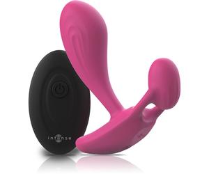 Plug Anal Vibrante Medio 9 CM Dilatador Con Mando de Silicona Rosa Mujer