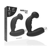 Plug anal vibratorio masculino Addictive Toys negro recargable, Longitud 190 mm, Ancho 150 mm, Profundidad 48 mm, Departamento Couple, Colores Negro