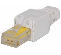 Plug Cat. 5/6 RJ45 Tooless con Copriconnettore gris. Cat5/5e/6 Enchufe modular R