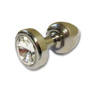 Plug De Acero Inoxidable Con Cristal De 25 Mm