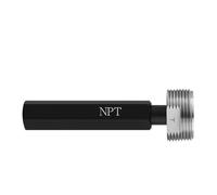 Plug Gauge Medidor de tapón de rosca de tubo NPT/calibrador de anillo herramienta de prueba de tornillo externo de precisión 1 Uds(NPT 1/8-27,Plug Gauge)