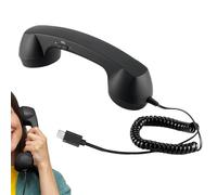Plug In Wireless Phone Handset Retro - Retro Handset With Built In Microphone For Calls And Meetings | Works With Computers Laptops Smartphones Tablets For Office Home And School use