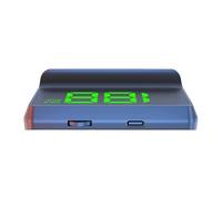 Plug & Play Car Heads Up Display Adjustable Brightness GPS Speedometer | Projects Real-time Speed, Time, And Voltage Onto Windshield For Driving. Universal Fit For Cars, Trucks, And SUVs.