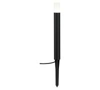Paulmann 94536 Luminaria exterior LED Plug & Shine Baliza Flarea IP65 400mm, blanco cálido, incl. 1x3,6W, regulable, negro, metal, 3000K
