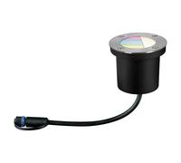 Plug & Shine Foco para empotrar en suelo (3,6 W, Plata, Ø x Al: 9,6 x 9,2 cm)