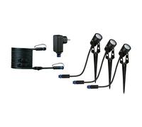 Plug & Shine Set de luces de jardín LED (3 W, Estaca, Altura: 26 cm)