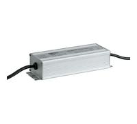 Paulmann 98849 Fuente de alimentación exterior Plug & Shine IP44 230/24 V CC 75 W 98849 Transformador luminarias exteriores, Plateado, 18.6 x 6.4 x 4 cm