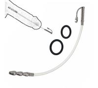 Plug uretral de silicona con función de catéter hueco y barra de acero inoxidable - Set de dilatadores masculinos para estimulación intensa y entrenamiento de dilatación