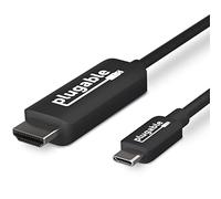 Plugable Cable de USB-C a HDMI 2.0 (6'/1,8m) para MacBook Pro de 2016/2017, DELL XPS 13 y 15, Surface Book 2 y Thunderbolt™ 3, Entre Otros