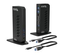 Plugable USB 3.0 and USB-C Dual 4K Display Docking Station with DisplayPort and