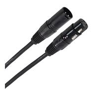 Plugger Câble DMX XLR femelle 3b/mâle 3b 15m Noir