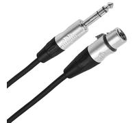 Plugger Touring XLR - Cable estéreo hembra a jack (3 pines, 3 m)