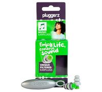 Pluggerz Enjoy Music Earplugs, Skin-Friendly Material Ear Plugs with Filter, 23-28 dB Noise Reduction Rating, Universal-Fit Hearing Protection for Concerts, Festivals, Musicians & Events, 1 Pair