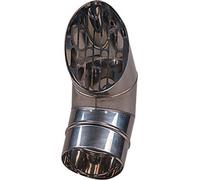 Pluggit Codo DN150, de acero inoxidable para aire de salida - LTBO150EG