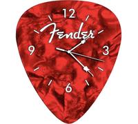 Pluginz P Fender - Reloj de Pared con púa de Guitarra (Rojo)