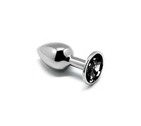 ALIVE - ANAL PLEASURE MINI PLUG METAL NEGRO TALLA L