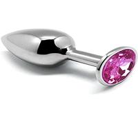 Alive - anal pleasure mini plug metal rosa talla m
