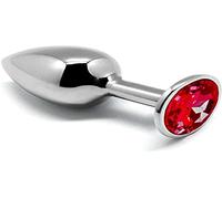 Plugs marca ALIVE Mini Metal Butt Plug Anal Pleasure Red M