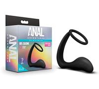 Aventuras Anales Platino - dildo anal con anillo (negro)