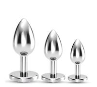 Plugs marca CRUSHIOUS Crushious Bijou Anal Wet Train Trio - Cristal Rosa