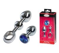 Plugs marca Malesation Alu-plug mit handle and small ornamental stone, chrome