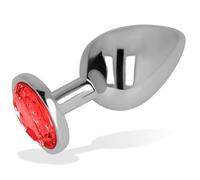 Plugs marca OHMAMA OHMAMA PLUG ANAL CON CRISTAL ROJO 8 CM