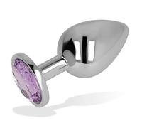 Plugs marca OHMAMA OHMAMA PLUG ANAL CON CRISTAL VIOLETA 8 CM