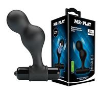 Mr. Play Plug Anal Vibrador de Silicona Negro 1ud