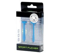 Plugs marca SPORT Fucker Sport Fucker Cum Plug 2pc Kit Blue