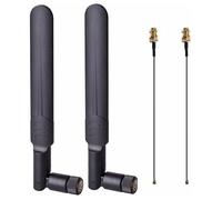 Plugs Play - Antenas pequeñas de tarjeta PCIe que aumentan la cobertura de las señales, antenas de doble banda para routers y repetidores, adaptadores PCIe WiFi