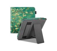 (Plum Blossom) Premium PU Leather Sleeve Cove Stand Case 7" Kobo Libra Colour (2024) with Two Hand Straps and Auto Sleep/Wake