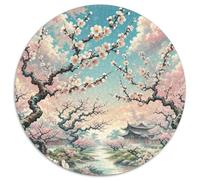 Plum Blossom Puzzles 1000 piezas regalo único planta juego educativo desafío juguete de alta calidad pintura arte para adultos y niños a partir de 12 años, 1000 unidades (67,5 x 67,5 cm)